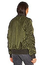 view 5 of 6 MA-1 Hooded Battlewash Flight Jacket in Dark Green