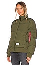 view 4 of 6 MA-1 Quilted Flight Jacket in Dark Green