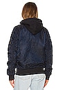 view 5 of 7 MA-1 Hooded Battlewash Flight Jacket in Replica Blue
