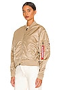 view 3 of 5 L-2B Cropped Flight Jacket in Vintage Khaki