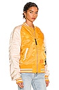 view 2 of 4 Playboy Bunny Retro Logo Bomber in Golden Yellow