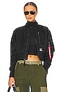 view 1 of 7 BLOUSON L-2B CROPPED FLIGHT in Black