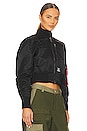 view 3 of 7 L-2b Cropped Flight Jacket in Black