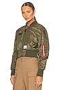 view 4 of 7 L-2b Cropped Flight Jacket in Green