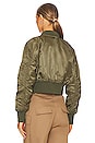 view 5 of 7 L-2b Cropped Flight Jacket in Green