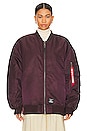 view 2 of 5 MA-1 Flight Jacket in Berry