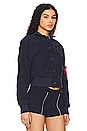 view 3 of 7 Us Navy Cropped Jacket in Replica Blue
