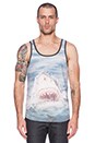 view 1 of 3 Jaws Tank in Blue in Sublimation
