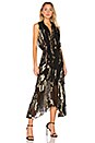 view 2 of 3 Harriet Dress in Black & Gold