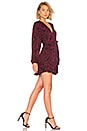 view 2 of 3 Embry Dress in Bordeaux & Black