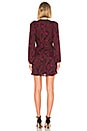 view 3 of 3 Embry Dress in Bordeaux & Black