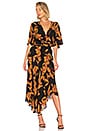 view 1 of 3 VESTIDO AVI in Black & Ochre