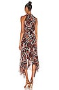 view 3 of 5 ROBE MAXI BARDOT in Black & Red Multi