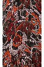 view 5 of 5 ROBE MAXI BARDOT in Black & Red Multi