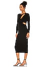 view 3 of 4 VESTIDO MIDI LORELEI in Black