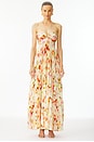 view 1 of 3 Moira Dress in Pale Peach Multi