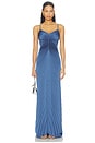 view 1 of 4 Genevieve Gown in Ash Blue