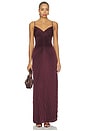 view 1 of 4 Genevieve Gown in Pinot Red
