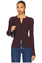 view 1 of 4 Fisher Cardigan in Plum
