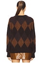 view 3 of 4 Ezra Sweater in Deep Plum, Bronco & Dark Umber
