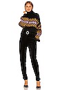 view 4 of 4 Tracey Sweater in Black, Bordeaux & Lilac
