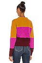 view 3 of 4 Robertson Sweater in Miso, Pink Moss & Plum Wine