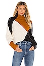 view 1 of 4 Claremont Sweater in Off White, Bronze & Black