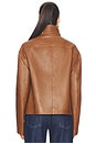 view 4 of 5 CHAQUETA CUERO HUDSON in Oiled Oak