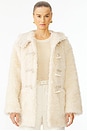 view 1 of 5 Winston Faux Fur Coat in Peach Dust