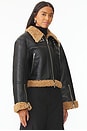 view 3 of 5 Mountain Sherpa Jacket in Black & Brown