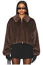 view 1 of 4 BLOUSON ESME in Brown