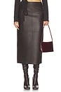 view 1 of 7 Marta Skirt in Deepest Brown