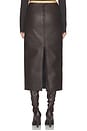 view 6 of 7 Marta Skirt in Deepest Brown