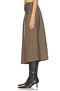 view 4 of 6 Jean Skirt in Pecan & Navy