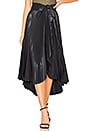 view 1 of 4 Eleanor Leather Skirt in Midnight