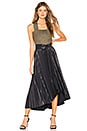 view 5 of 4 Eleanor Leather Skirt in Midnight