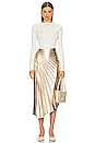view 4 of 5 Tori Skirt in Pale Gold