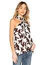 view 2 of 4 Leda Top in Eggshell Khaki Multi