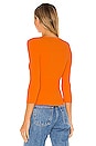view 3 of 4 Brandon Top in Tangerine