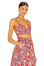 view 2 of 4 Lana Bra Top in Apple Red & Pink