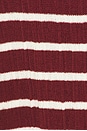 view 5 of 5 Iris Top in Bright White & Syrah Stripe