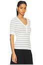 view 2 of 4 Francis Top in Bright White & Navy