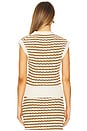 view 3 of 5 Margo Top in Parchment & Aged Bronze Stripe
