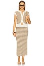 view 4 of 5 Margo Top in Parchment & Aged Bronze Stripe