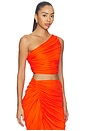view 2 of 4 Cleo Top in Orange Crush