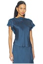 view 2 of 5 Luna Top in Ash Blue & Ash Blue