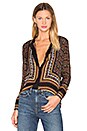 view 1 of 5 Franco Top in Brown Multi