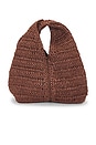 view 2 of 4 Simone Raffia Bag in Chocolate