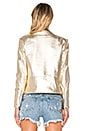 view 3 of 5 Gem Leather Jacket in Gold