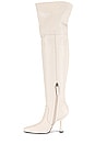 view 5 of 5 Villa Over The Knee Boot in White